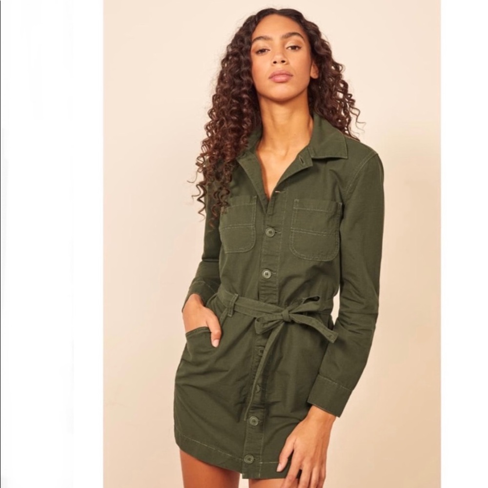 NWT Reformation Lydia Utility dress